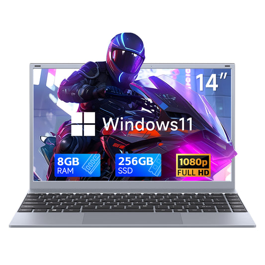 14 Inch Laptop for Students and Business, Intel Pentium Processor J3710,8GB RAM,256GB SSD,Windows 11 PRO 我的商店