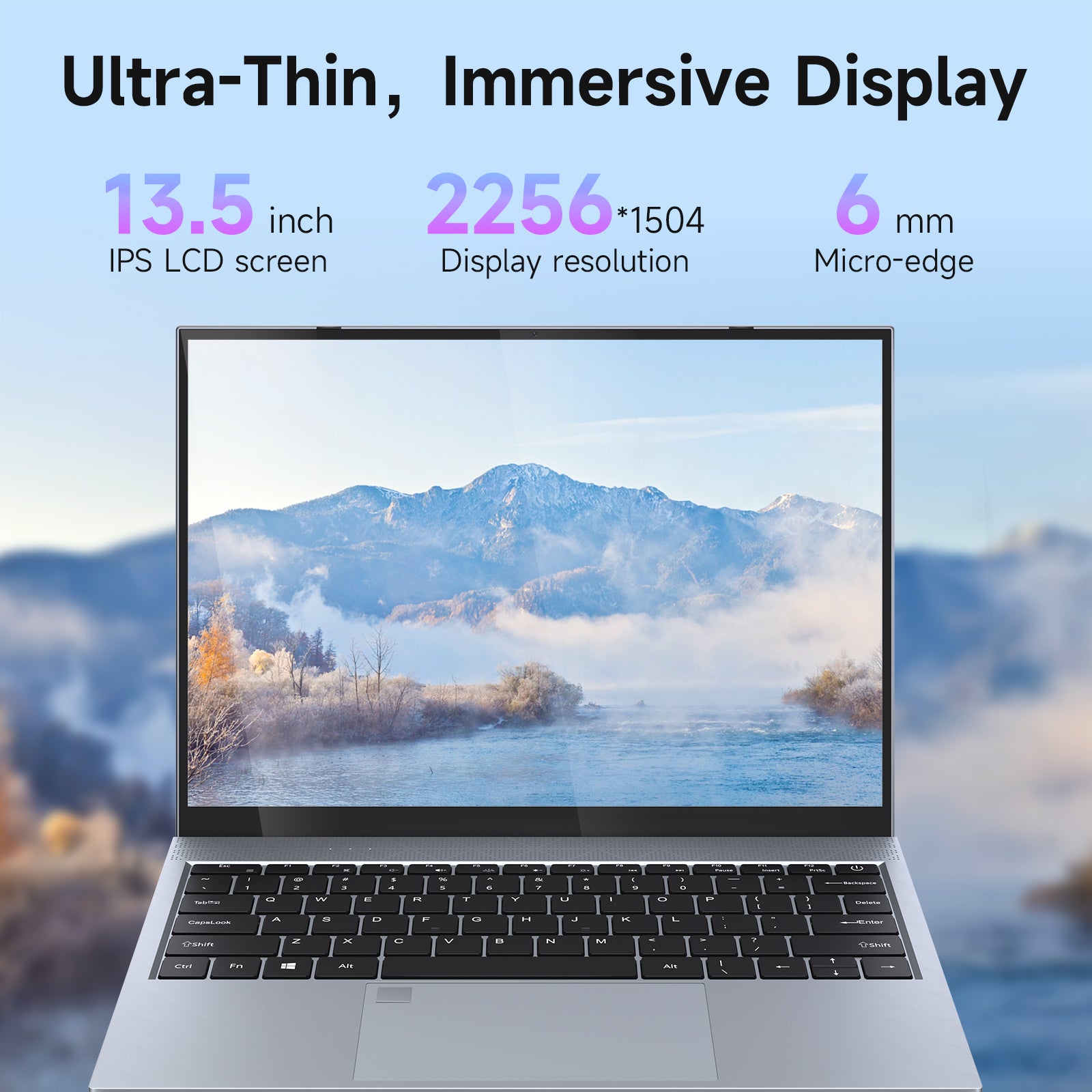 13.5 Intel core i3-1115G4 Laptop DDR4 8GB RAM 256GB SSD Business Student Computer, Backlit Keyboard, Fingerprint Recognition, 2256 * 1504 IPS 2K, WIFi6, USB3.2,PD/DP,1.2kg Portable Notebook 我的商店