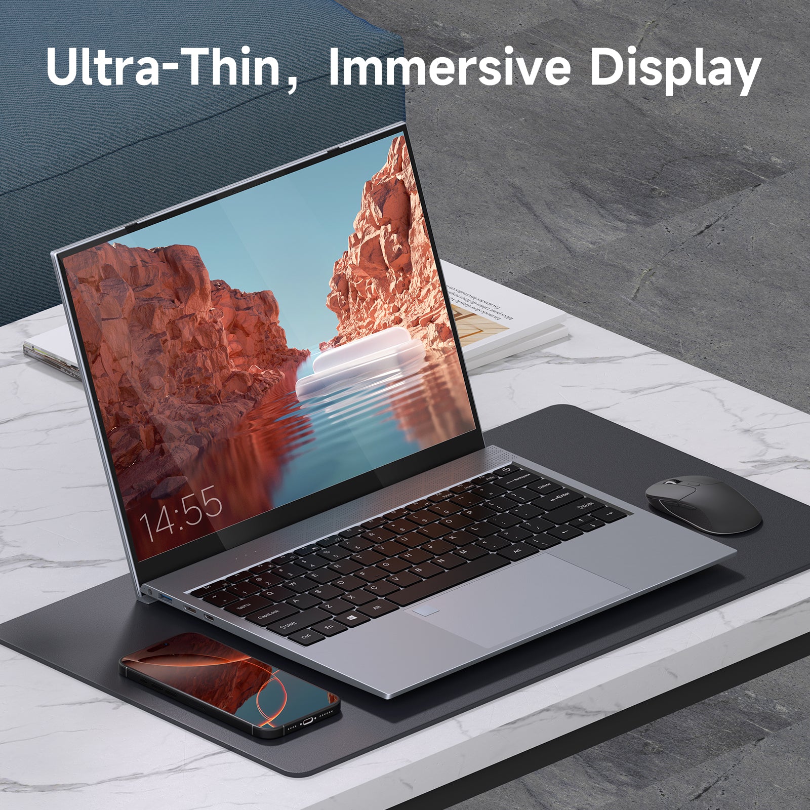 13.5 Intel core i3-1115G4 Laptop DDR4 8GB RAM 256GB SSD Business Student Computer, Backlit Keyboard, Fingerprint Recognition, 2256 * 1504 IPS 2K, WIFi6, USB3.2,PD/DP,1.2kg Portable Notebook 我的商店