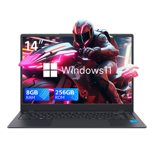 14 Inch Laptop Intel Celeron Processor N4000 8GB RAM 256GB SSD，Windows 11 for Students and Business laptop laptops  for college laptops affordable  laptop