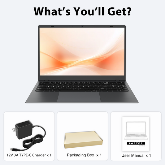 RNRUO 15.6" Windows 11 Laptop, Dual 8GB RAM, 512GB SSD, AMD 3020e Processor, 2 Cores Up to 2.6GHz, With Office 2024, 1920x1080 Display WiFi5 BT5.0 for Student, Home Office, Business