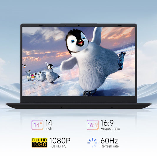 BLUEING 14.1" Laptop Computer, Windows 11 Laptop, 8GB RAM 512GB SSD, Intel Quad-Core N4000 Processor(Up to 2.64GHz), FHD 1080P IPS, Wi-Fi 5, BT5.0, Portable Notebook for Office, Students, Families BLUEING