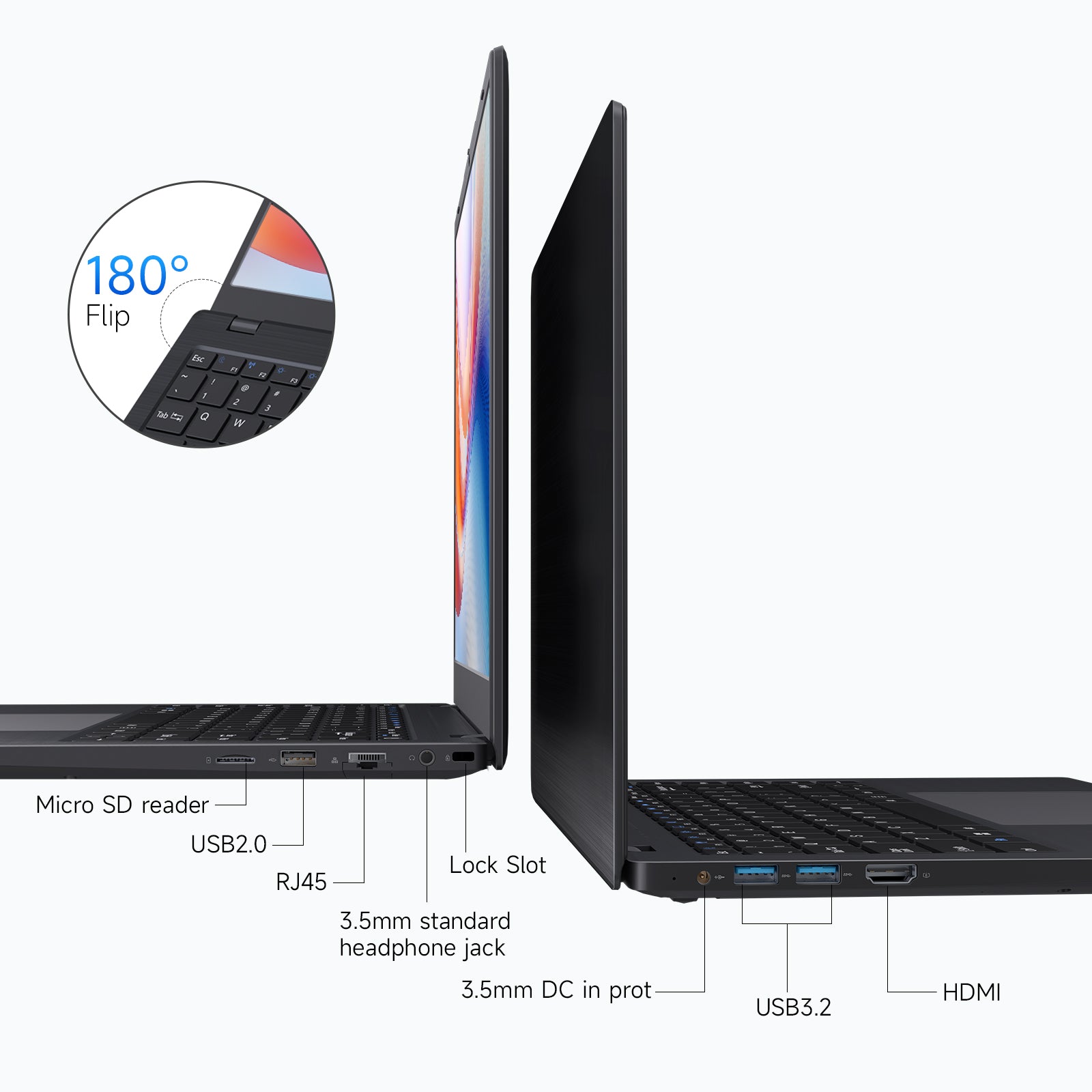 BLUEING 14.1" Laptop Computer, Windows 11 Laptop, 8GB RAM 512GB SSD, Intel Quad-Core N4000 Processor(Up to 2.64GHz), FHD 1080P IPS, Wi-Fi 5, BT5.0, Portable Notebook for Office, Students, Families BLUEING