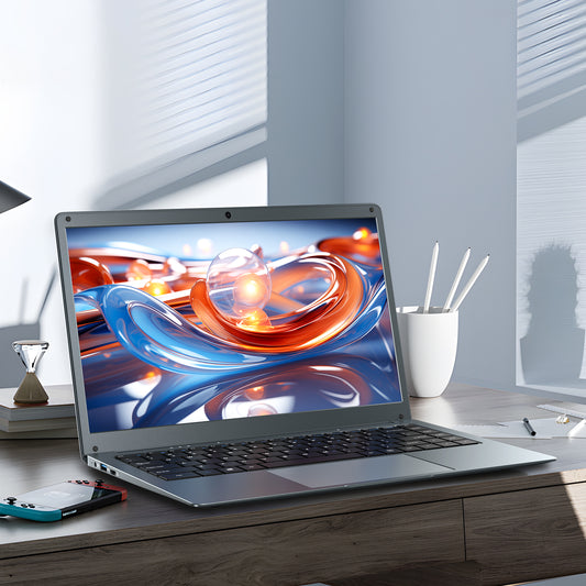 BLUEING 14" FHD Lightweight Laptop, Intel Celeron N3350 Laptop Computer, 6GB LPDDR4 RAM 320GB(64GB eMMC/256GB SSD), WI-FI 5, BT5.0, HD Camera, Windows 10 Laptop Computer for Home & Study BLUEING