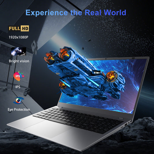 RNRUO 15.6" Windows 11 Laptop, 8GB RAM 256GB SSD, Intel Pentium Gold 6500Y with 2 Cores Up to 3.4GHz, Full HD Display, Office 2024, WiFi5 BT5.0, Laptop Computer for Business, Student, Home Office