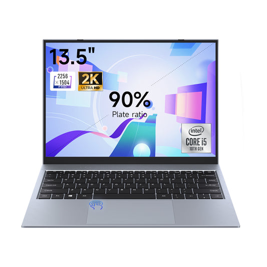 13.5 Intel core i5 Laptop DDR4 8GB RAM 256GB SSD Business Student Computer, Backlit Keyboard, Fingerprint Recognition, 2256 * 1504 IPS 2K, WIFi6, USB3.2,PD/DP/USB，1.2kg Portable Notebook